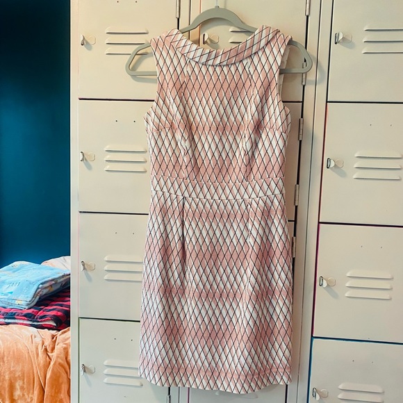 Boden Pink and Cream Dress | Size US 4P | Never Worn - Picture 7 of 10